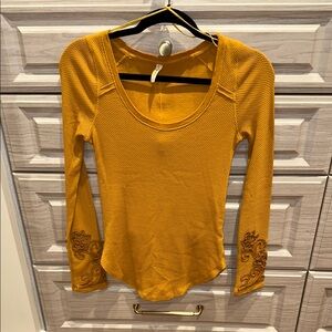 Women's Mustard Long Sleeve Top